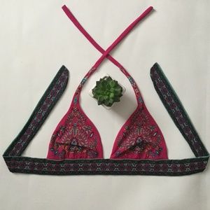 Victoria's Secret Triangle BOHO Halter Bikini Top